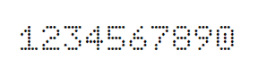 5×7数字点阵字体 ddN57AA11