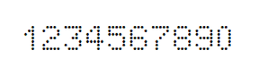 5×7数字点阵字体 ddN57AA1220