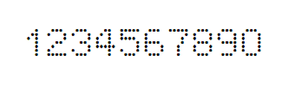 5×7数字点阵字体 ddN57AA1377