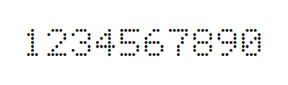 5×7数字点阵字体 ddN57AA1496