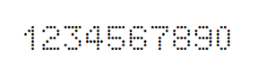 5×7数字点阵字体 ddN57AA1649