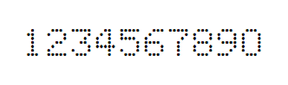 5×7数字点阵字体 ddN57AA1682