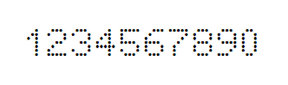 5×7数字点阵字体 ddN57AA1698