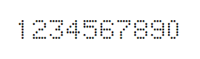 5×7数字点阵字体 ddN57AA1775