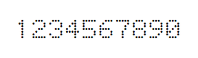 5×7数字点阵字体 ddN57AA1795
