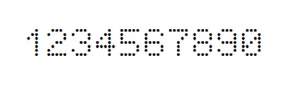 5×7数字点阵字体 ddN57AA1811