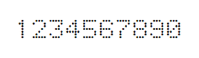 5×7数字点阵字体 ddN57AA1891