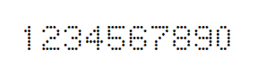 5×7数字点阵字体 ddN57AA1894