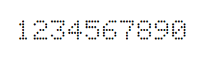 5×7数字点阵字体 ddN57AA1920