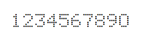 5×7数字点阵字体 ddN57AA1975