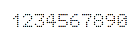 5×7数字点阵字体 ddN57AA1997