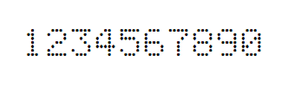 5×7数字点阵字体 ddN57AA2016