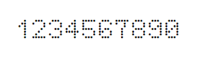 5×7数字点阵字体 ddN57AA365