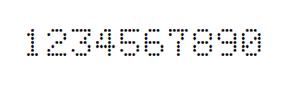 5×7数字点阵字体 ddN57AA398