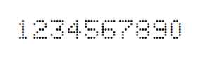 5×7数字点阵字体 ddN57AA997