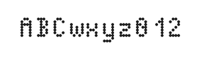 4×7英文点阵字体 ddL47AA0975