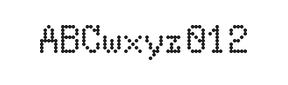 5×8英文点阵字体 ddL58AA0897