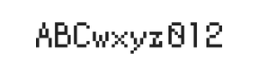 5×8英文点阵字体 ddL58AB1979