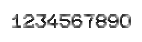 10×12数字点阵字体 ddN1012AA0425