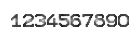 10×12数字点阵字体 ddN1012AA0510