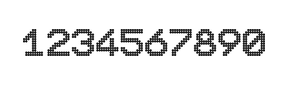 10×12数字点阵字体 ddN1012AA0650