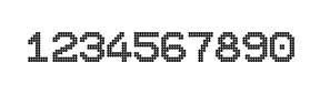 10×12数字点阵字体 ddN1012AA0711