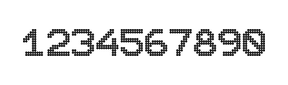 10×12数字点阵字体 ddN1012AA0948