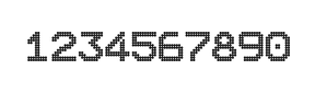 10×12数字点阵字体 ddN1012AA1210