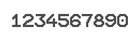 10×12数字点阵字体 ddN1012AA1416