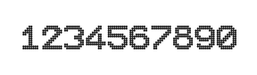 10×12数字点阵字体 ddN1012AA1464