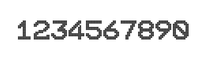 10×12数字点阵字体 ddN1012AA1470