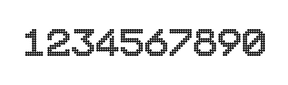10×12数字点阵字体 ddN1012AA1641