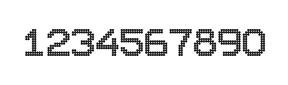 10×12数字点阵字体 ddN1012AA1816