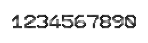 10×12数字点阵字体 ddN1012AA1818