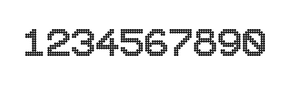 10×12数字点阵字体 ddN1012AA1846