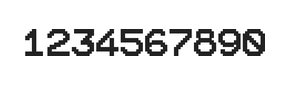 10×12数字点阵字体 ddN1012AB0197