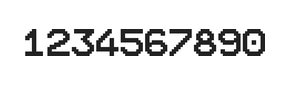 10×12数字点阵字体 ddN1012AB0635