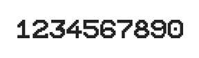 10×12数字点阵字体 ddN1012AB0827