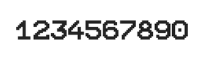 10×12数字点阵字体 ddN1012AB1078