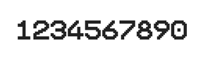 10×12数字点阵字体 ddN1012AB1311