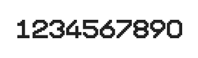 10×12数字点阵字体 ddN1012AB1379