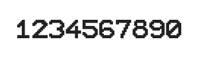 10×12数字点阵字体 ddN1012AB1428