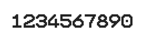 10×12数字点阵字体 ddN1012AB1449