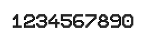10×12数字点阵字体 ddN1012AB1468