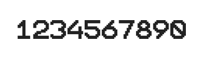10×12数字点阵字体 ddN1012AB1610