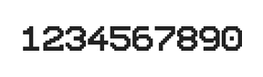 10×12数字点阵字体 ddN1012AB1613