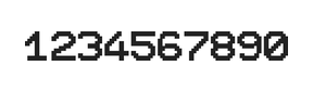 10×12数字点阵字体 ddN1012AB1622