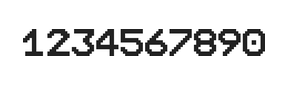 10×12数字点阵字体 ddN1012AB1638