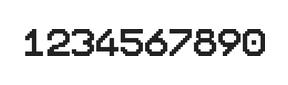 10×12数字点阵字体 ddN1012AB1645