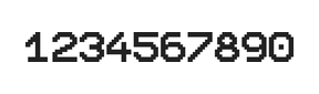10×12数字点阵字体 ddN1012AB1813